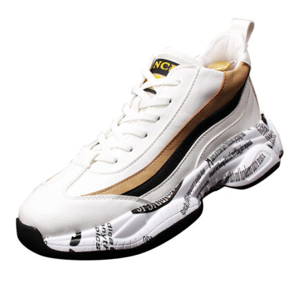 Casual Men's Shoes All match High top Sneakers Increase Sports Daddy Shoes